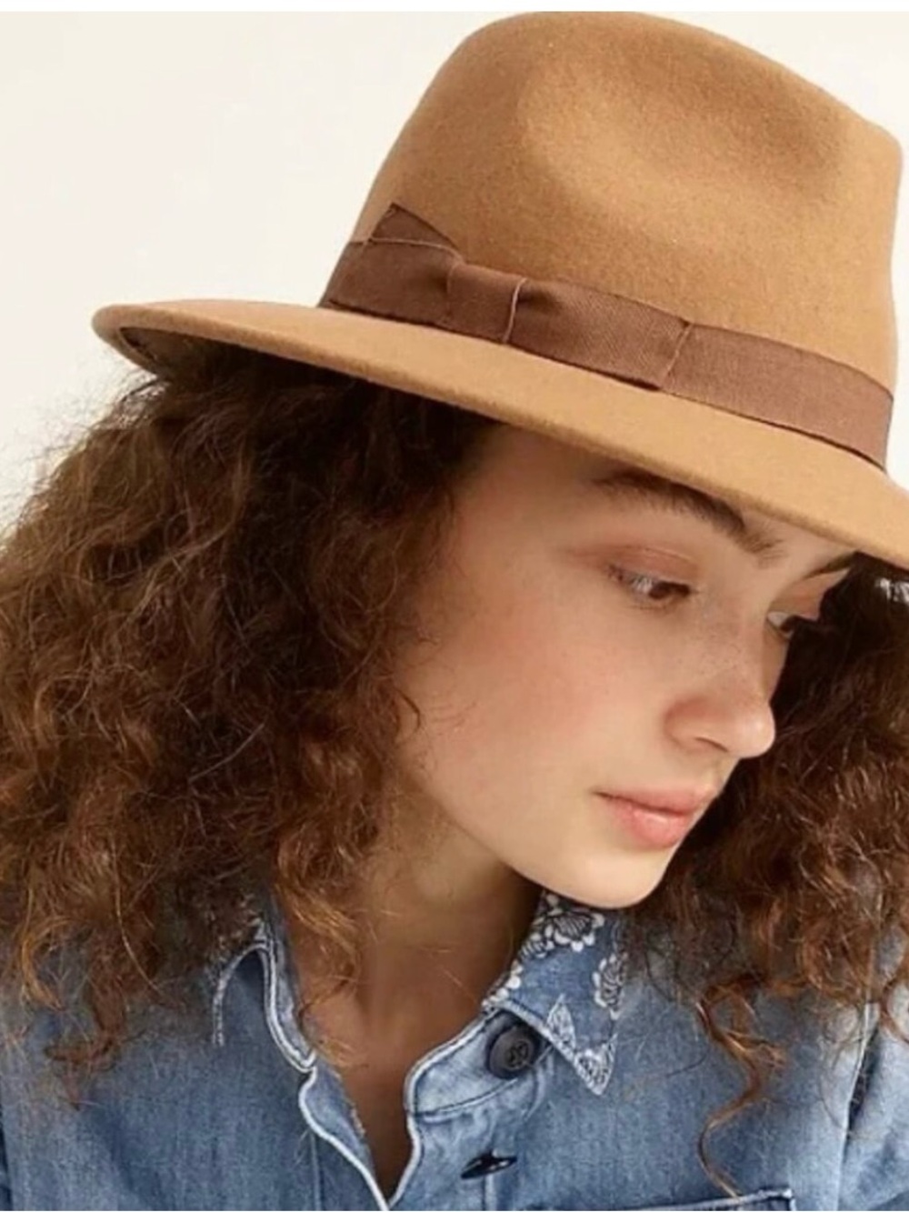 J. Crew Wester Hat  in Camel Brown